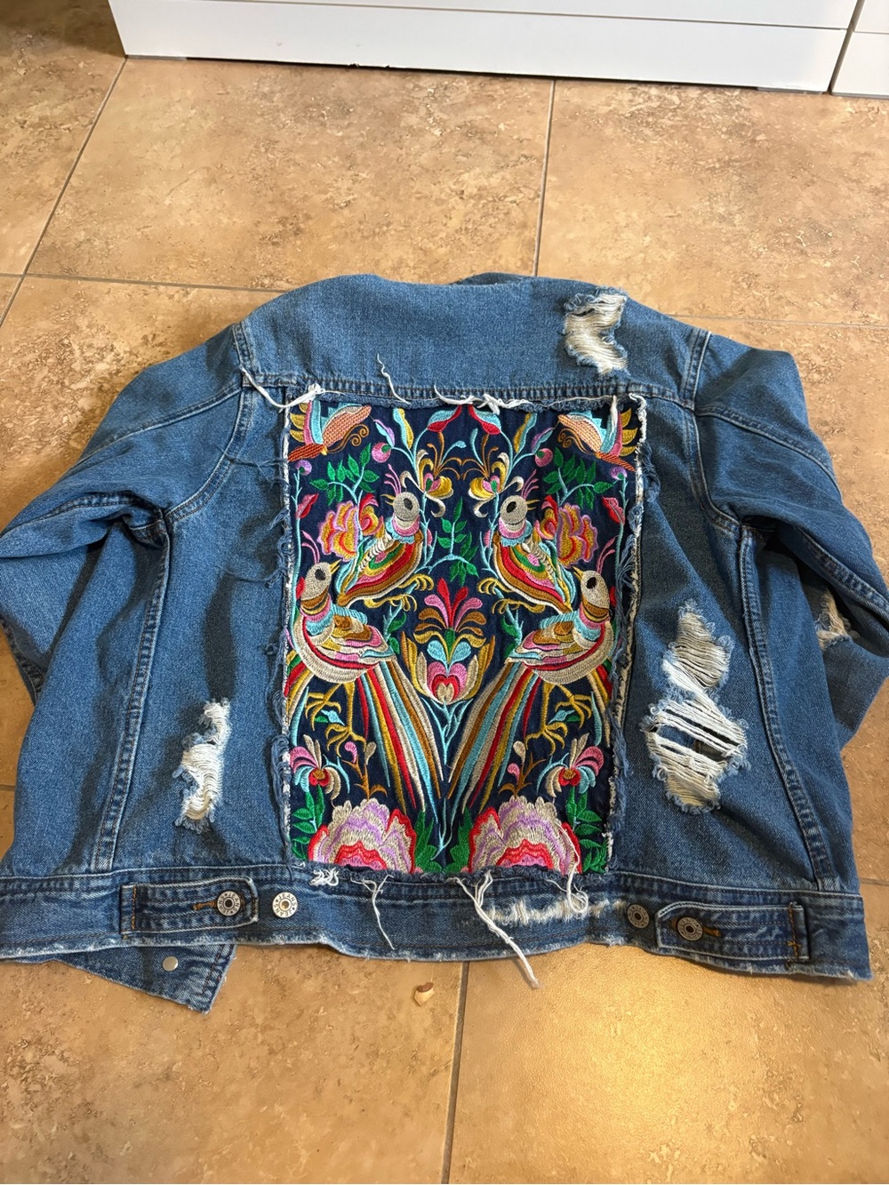 Embroidered Denim Jacket